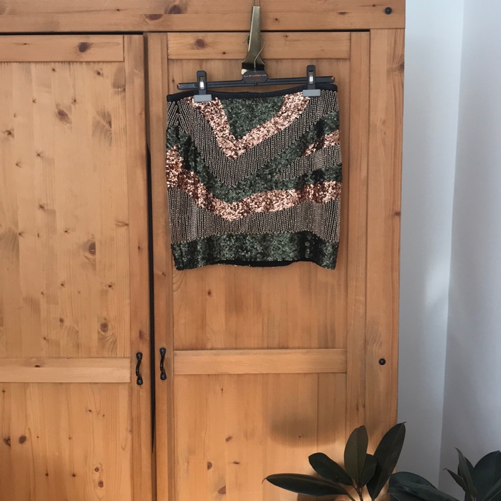 Beaded Mini Skirt